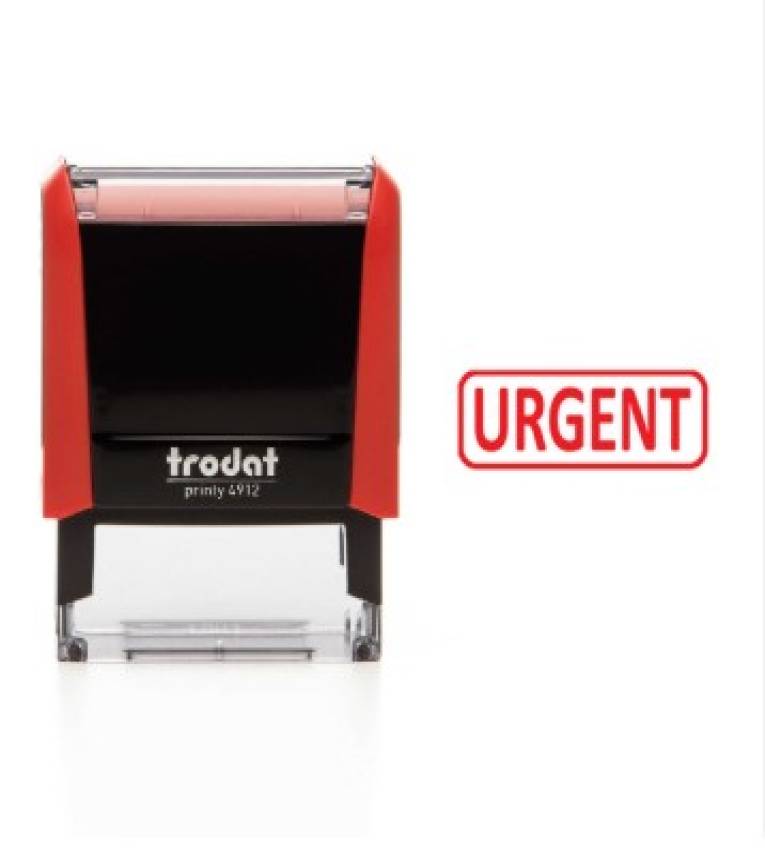 Tampon encreur  Professionnel ''URGENT'' Trodat 4912 , Encre à Séchage Rapide ,Formule Commerciale